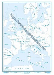 Bản đồ Cuộc cách mạng tư sản Châu Âu thế kỉ XVI - XIX (lược đồ trống) nhựa